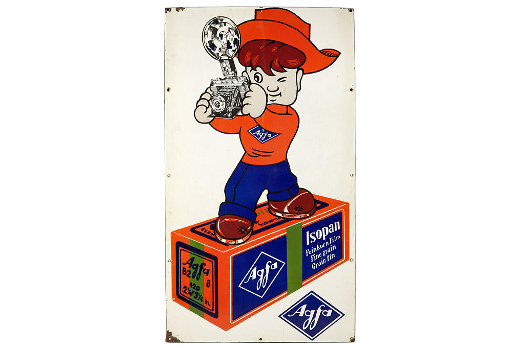 Agfa Boy Enamel Sign