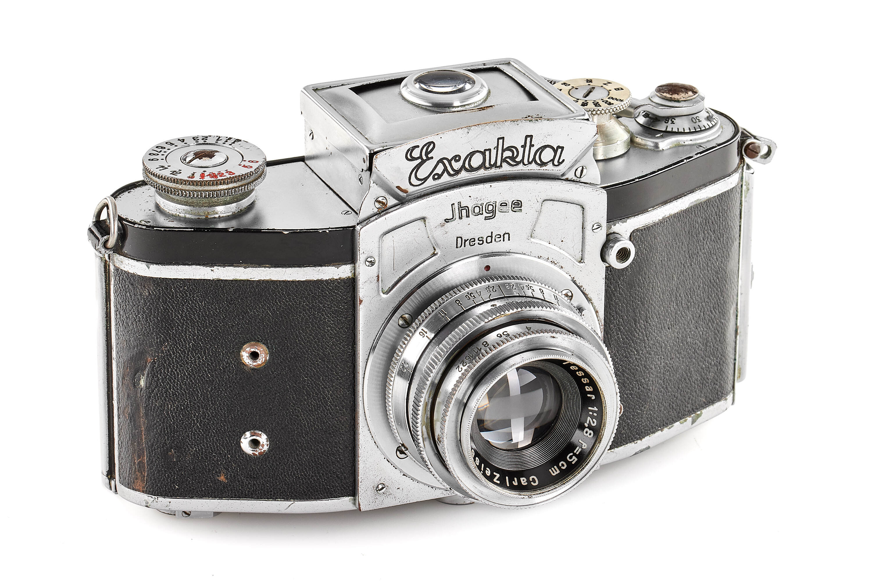 Ihagee Kine Exakta I 'Round Magnifier' with Tessar 2.8/5cm Ihagee Kine Exakta I 'Round Magnifier' with Tessar 2.8/5cm