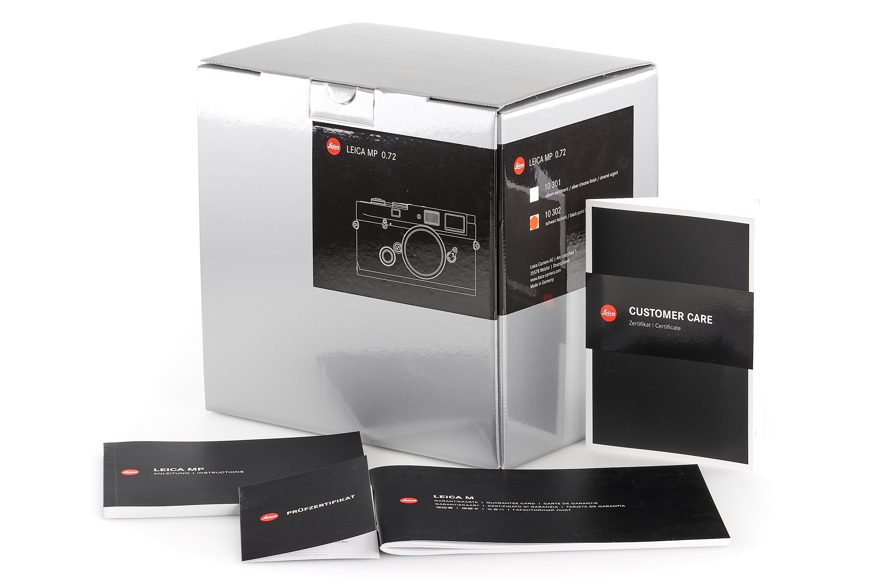 Leica MP 0.72 black anodised 'à la carte'