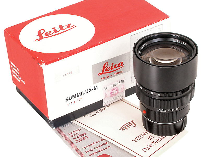 Summilux-M  1.4/75mm 1913-1983