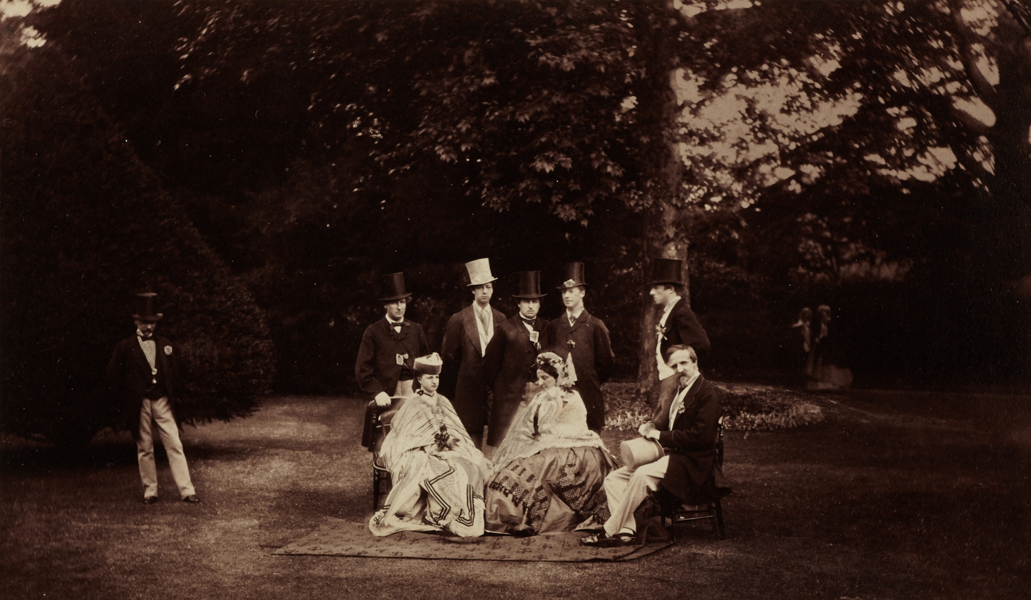 CAMILLE SILVY (1834–1910) Group of Her Royal Highness the Princess Clementine of Saxe, 1864