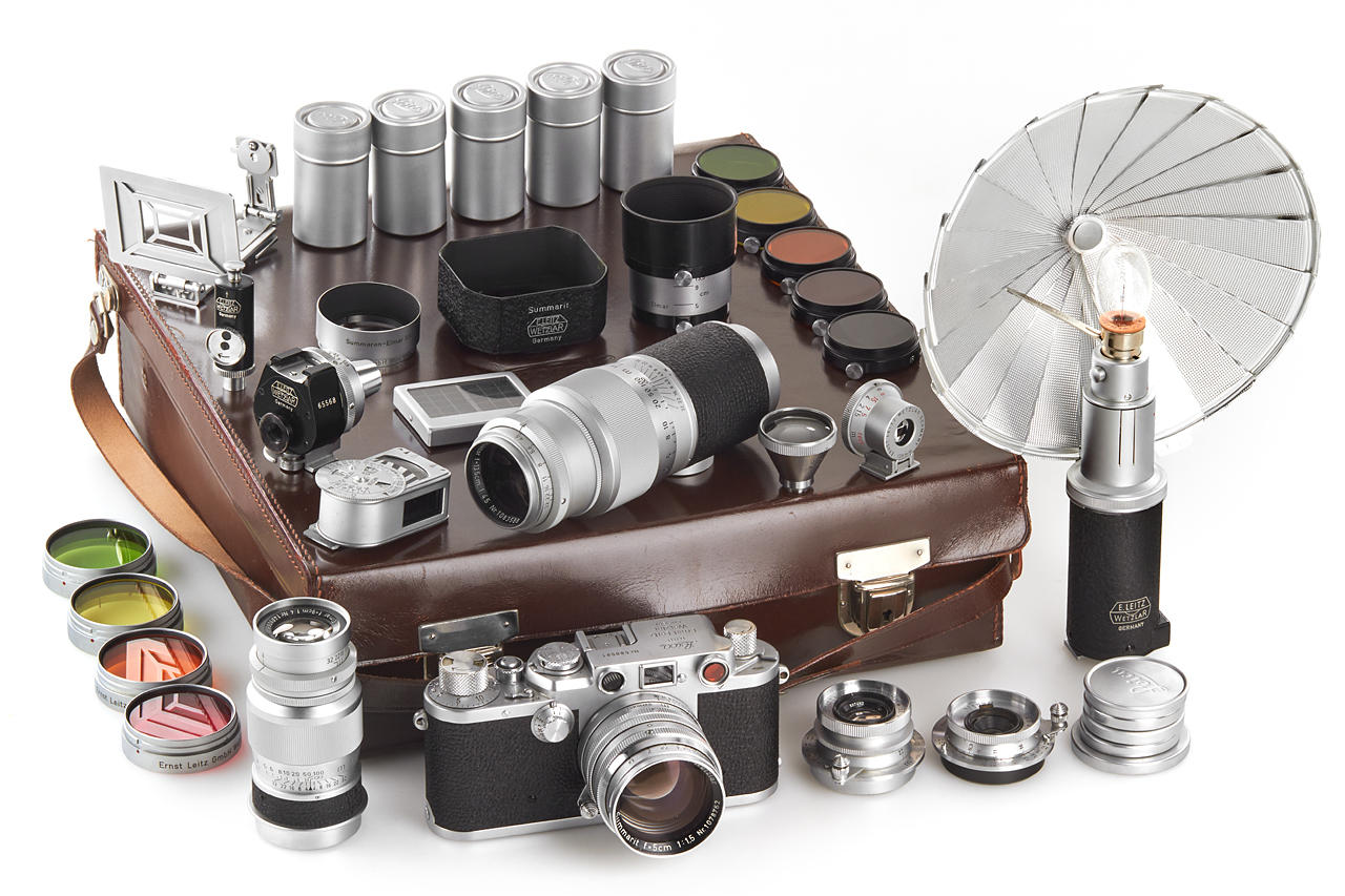 Leica IIIf Black Dial outfit