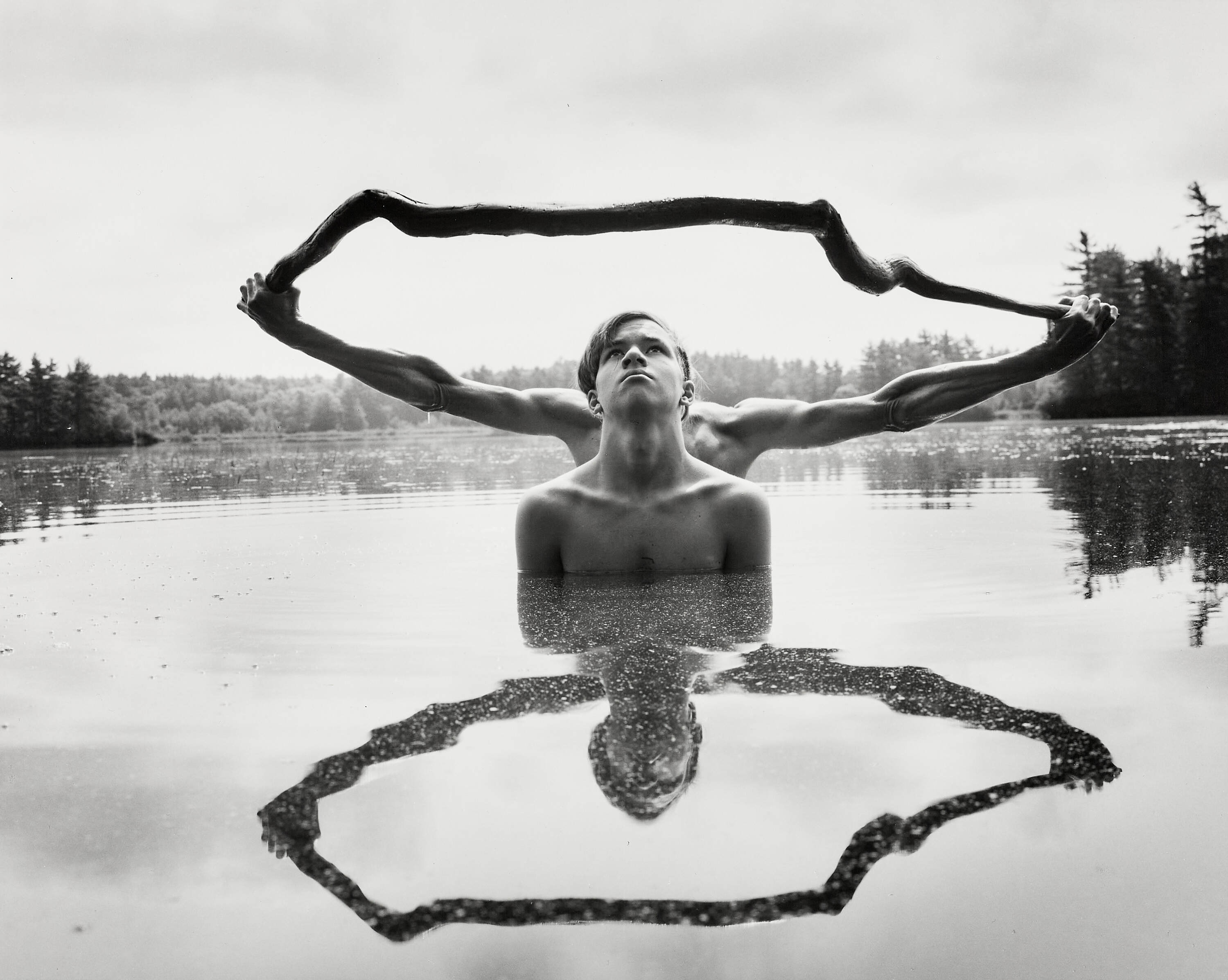ARNO RAFAEL MINKKINEN (* 1945) - Self-portrait with Dan, Fosters Pond 1993*
