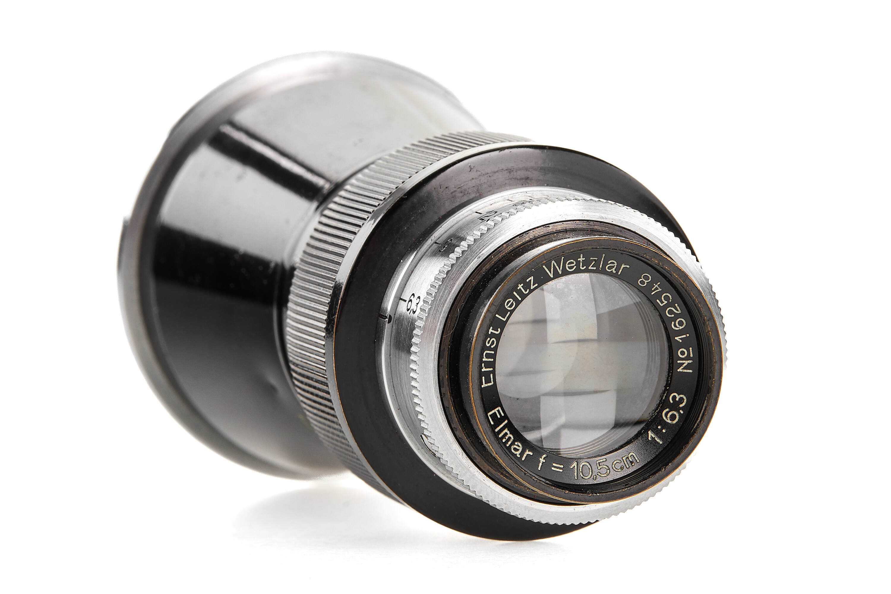 Elmar 6.3/10.5cm black/chrome *