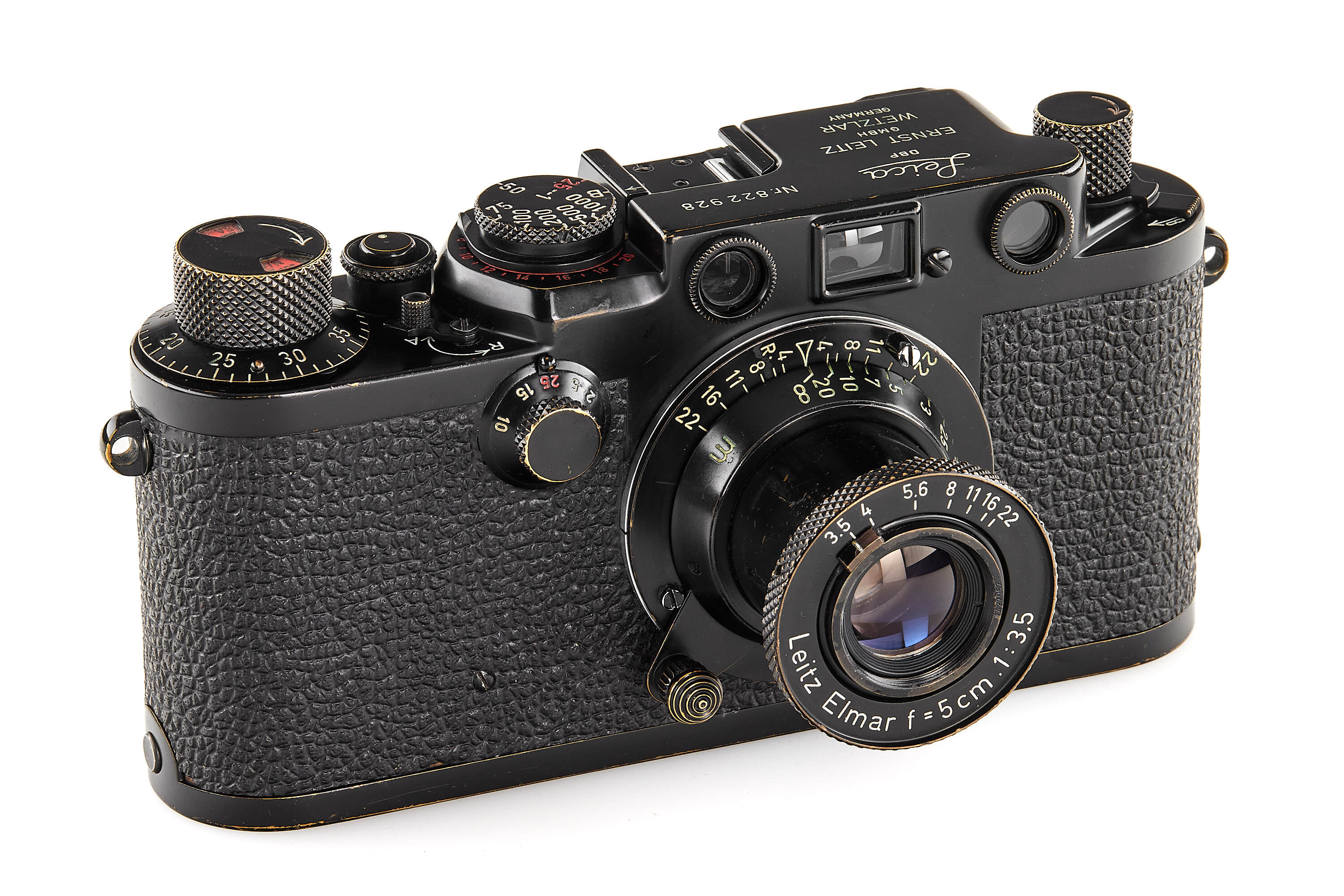 Leica IIIf black paint Swedish Army