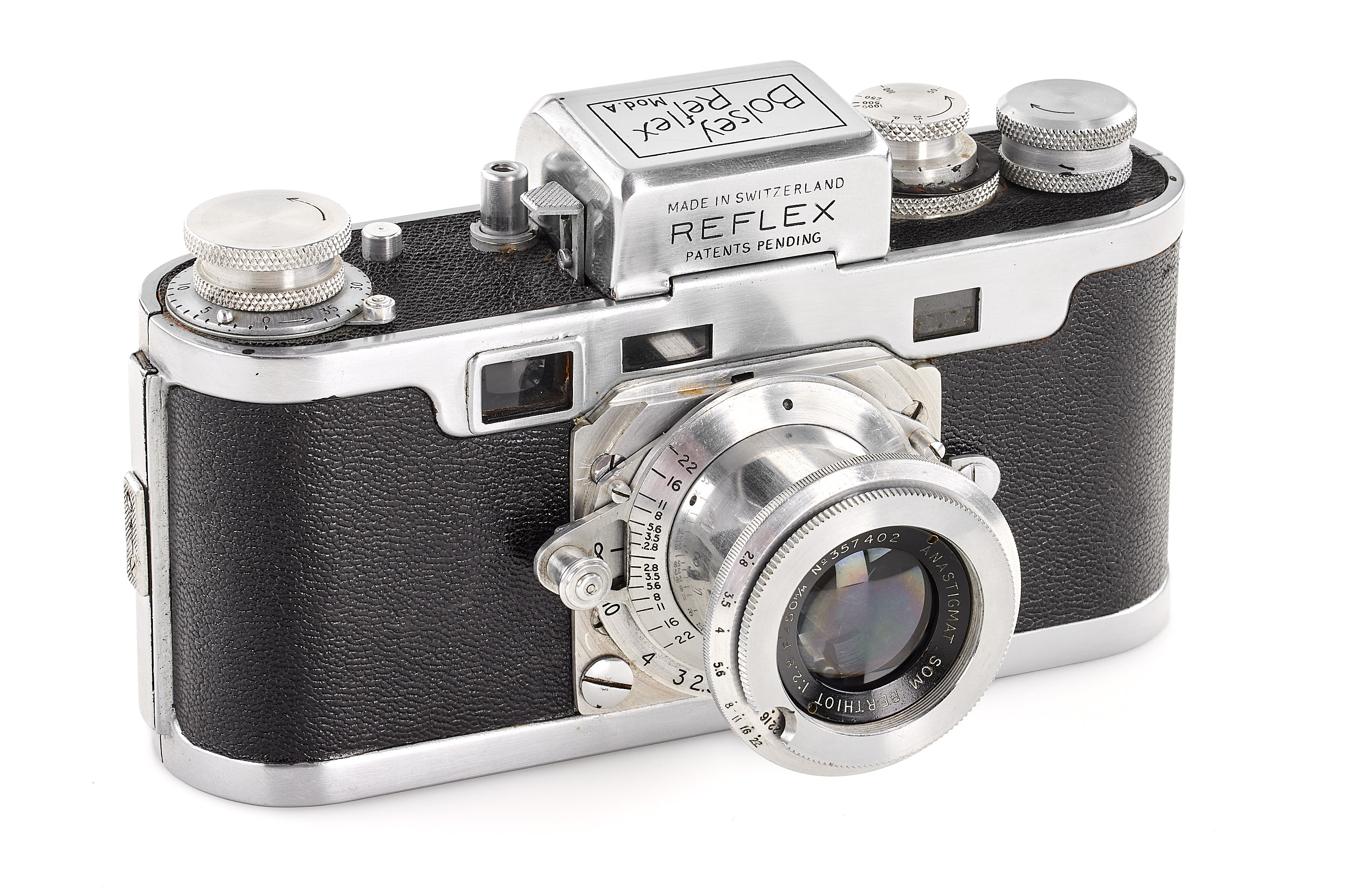 Bolsey Reflex Mod. A no.10018 with Som Berthiot Anastigmat 2.8/50mm