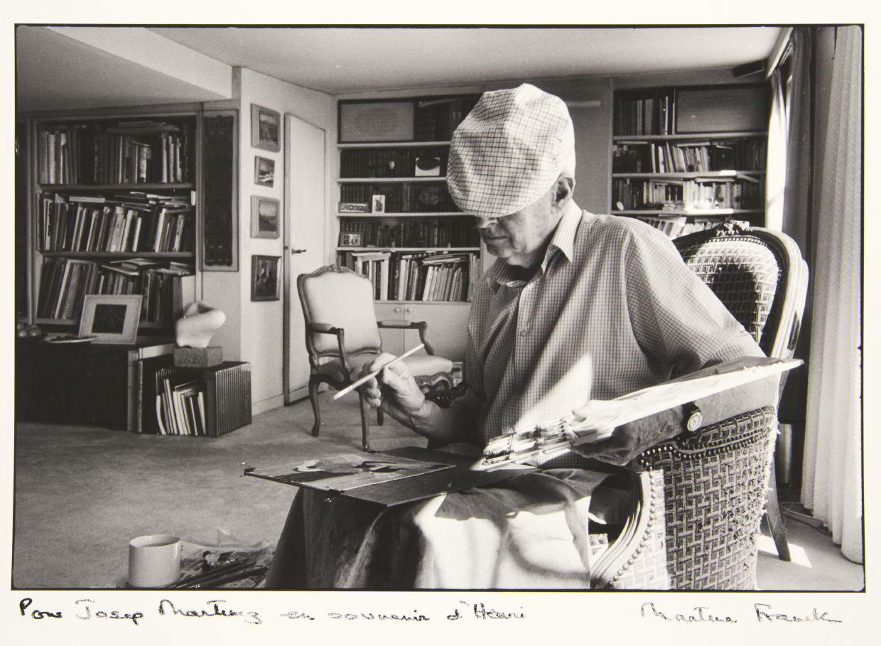 MARTINE FRANCK (1938–2012) Henri Cartier-Bresson painting, Paris 1992 * MARTINE FRANCK (1938–2012) Henri Cartier-Bresson painting, Paris 1992 *