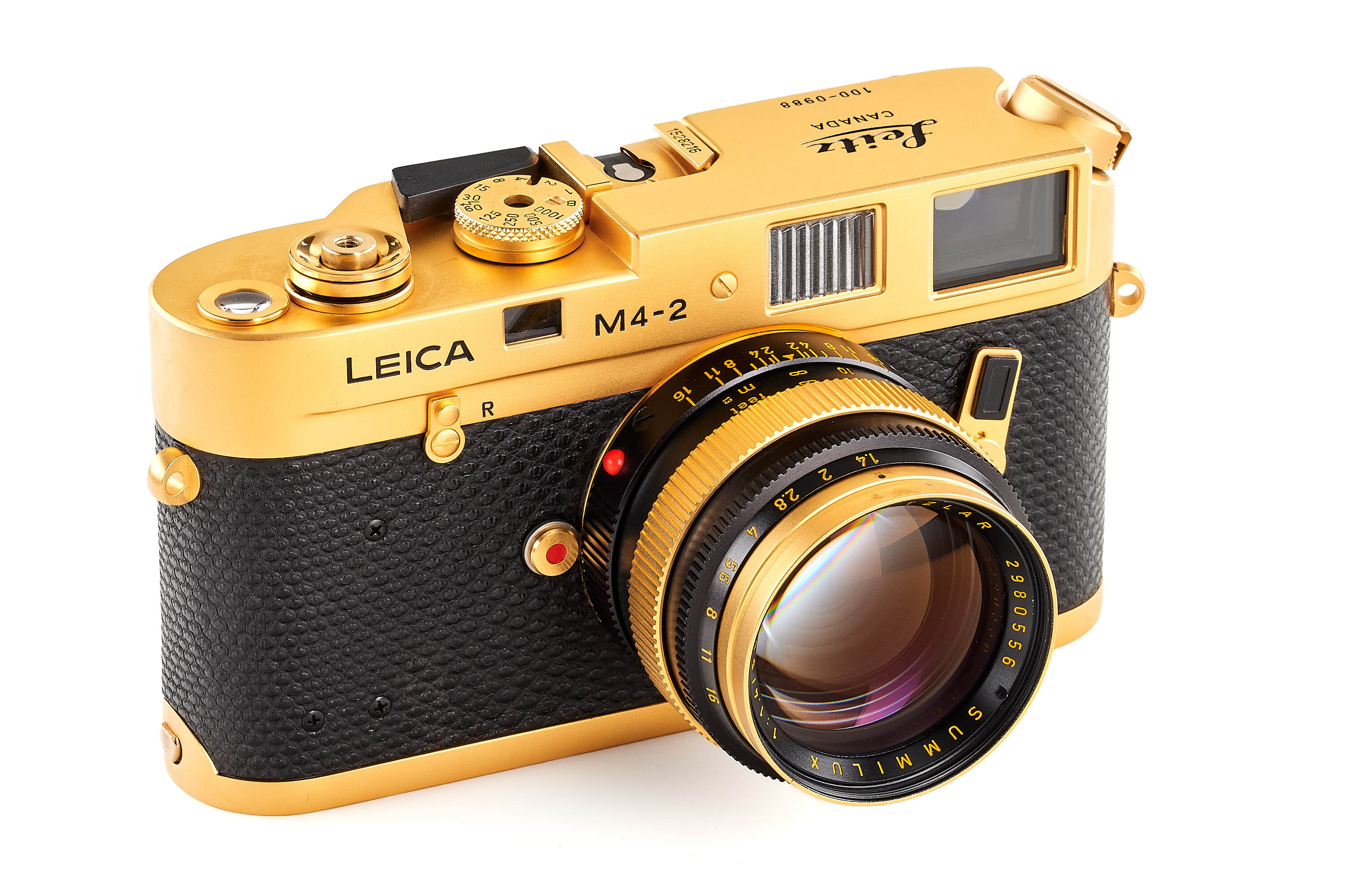 Leica M4-2 Gold 'Oskar Barnack' set *