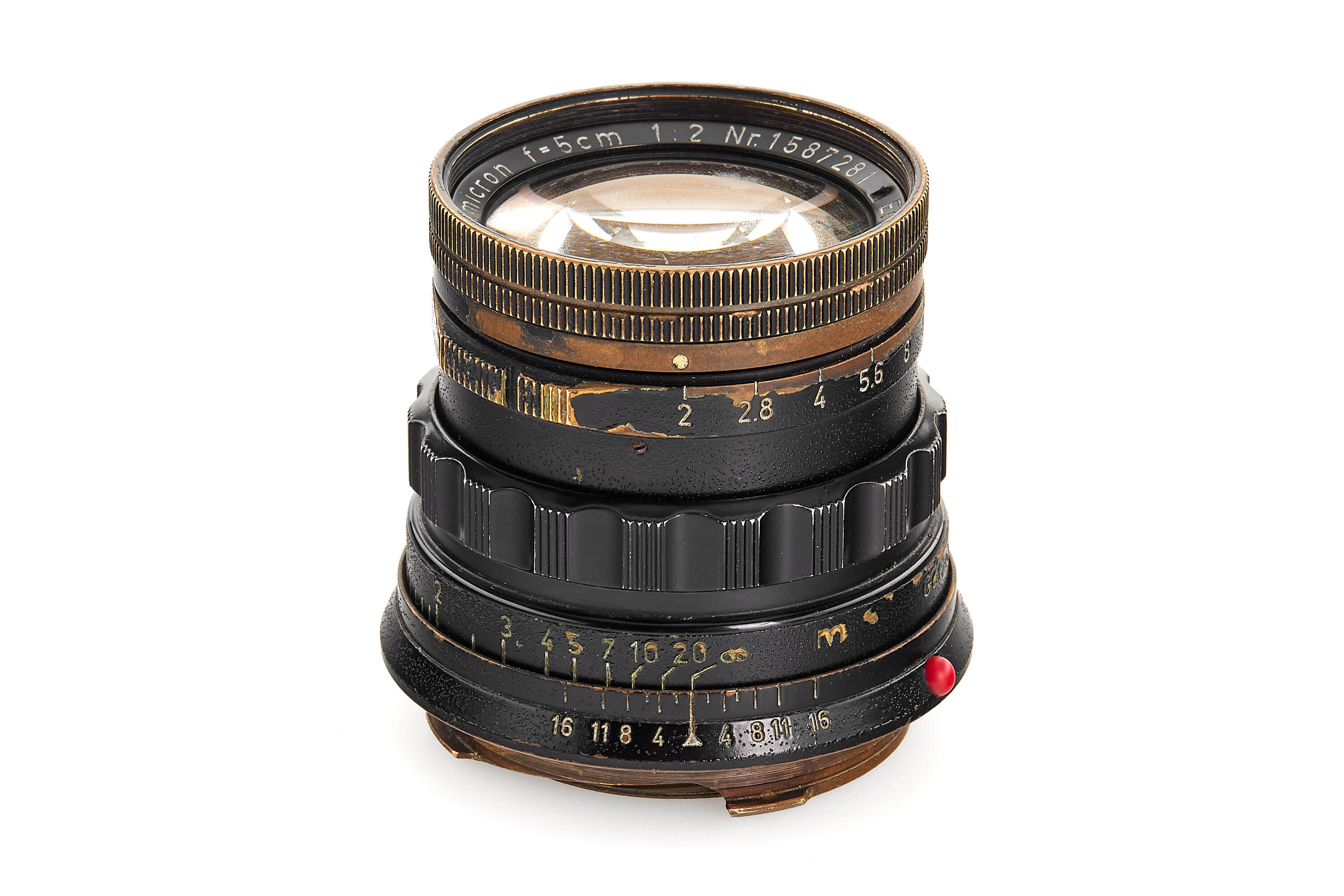 Summicron 2/50mm black paint / brass mount