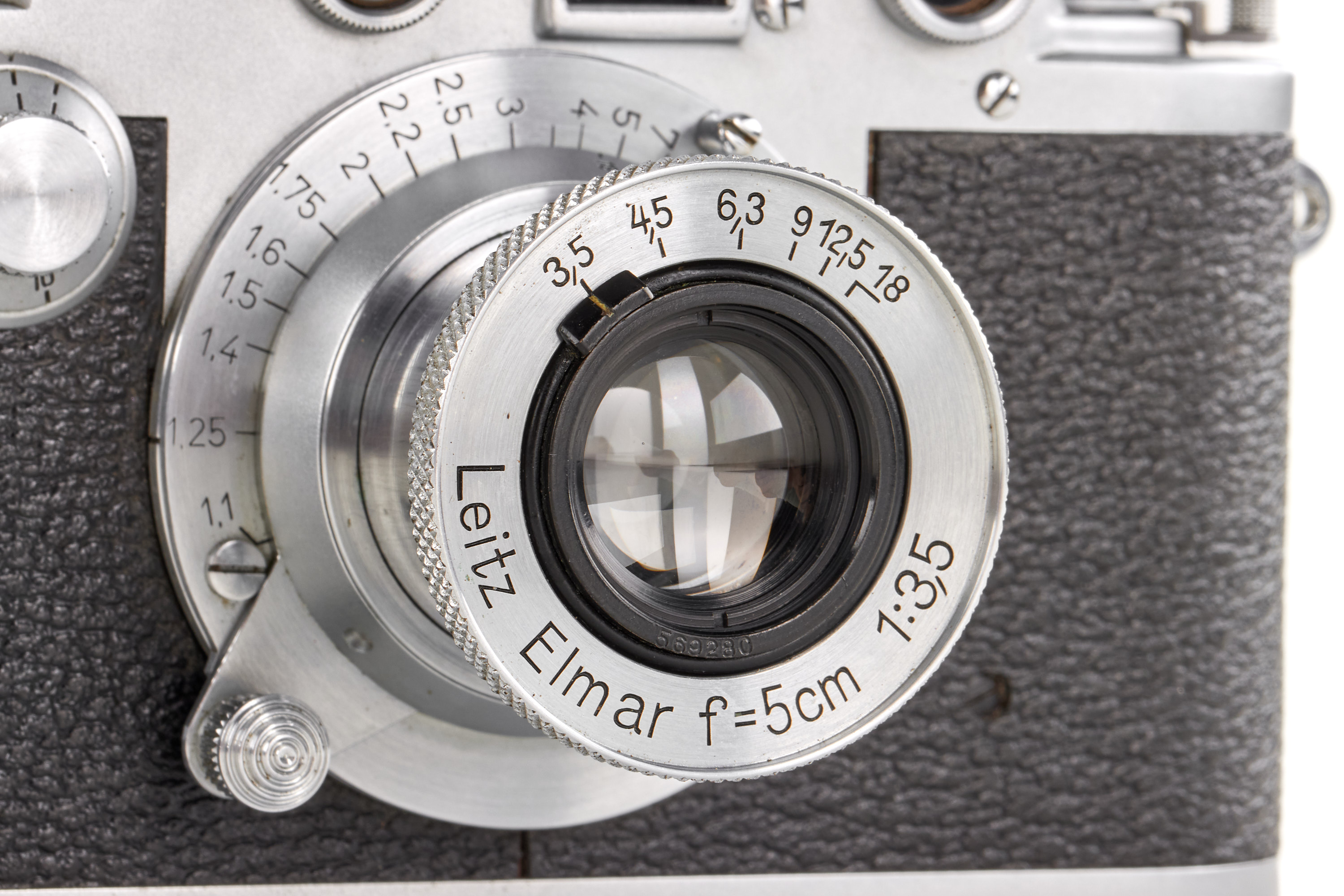 Leica IIIc chrome red curtain