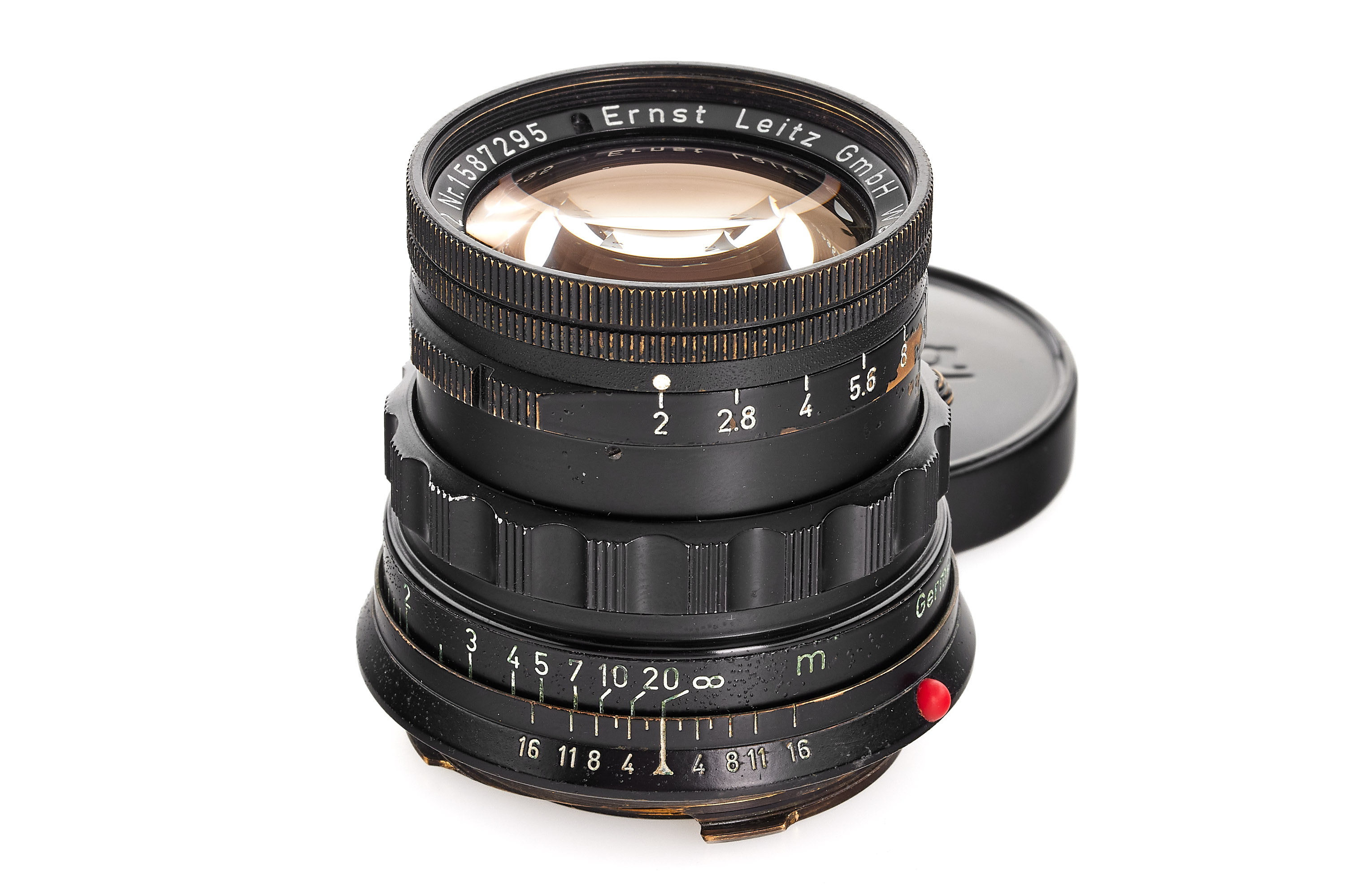 Summicron 2/5cm black paint / brass mount