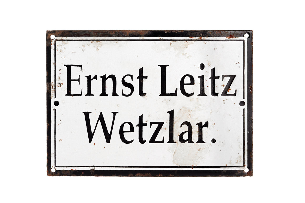 Ernst Leitz Wetzlar Enamel Sign