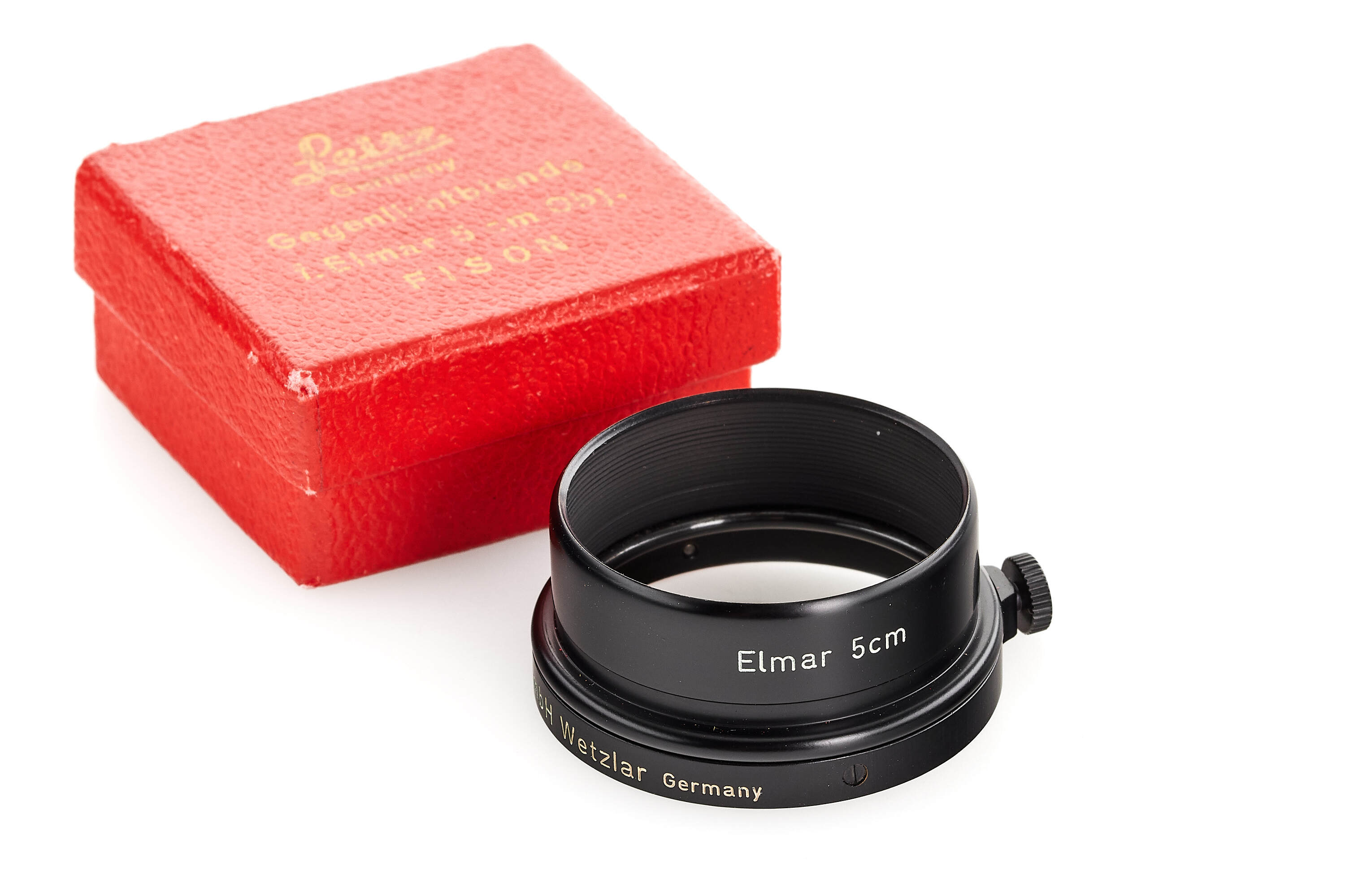 Leitz FISON lens hood black paint for Leica IIIf Swedish Army * Leitz FISON lens hood black paint for Leica IIIf Swedish Army *