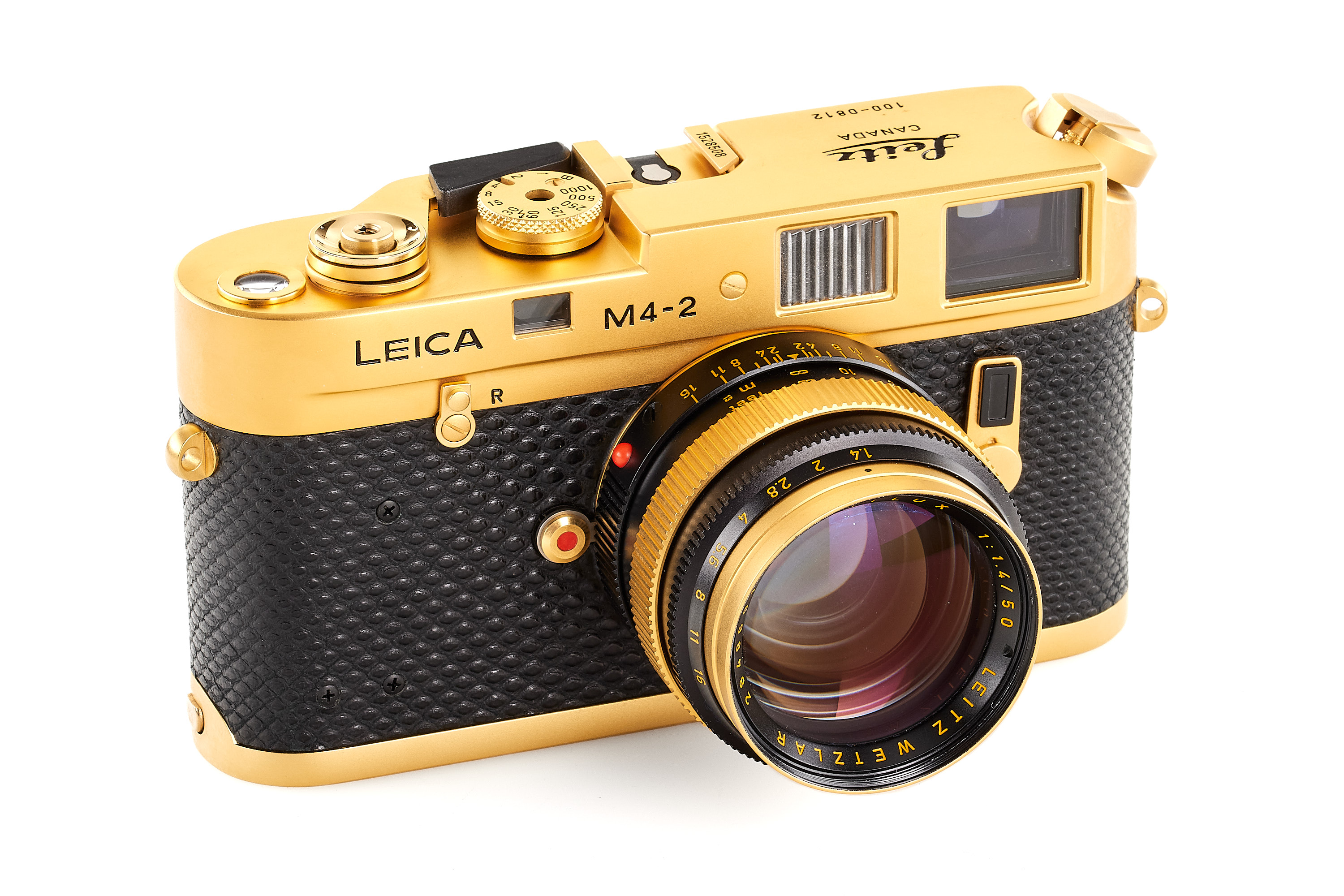 Leica M4-2 Gold 'Oskar Barnack' set *