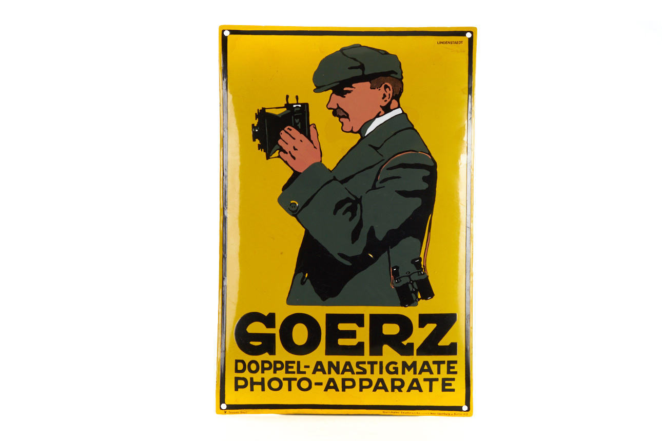 Goerz Enamel Sign