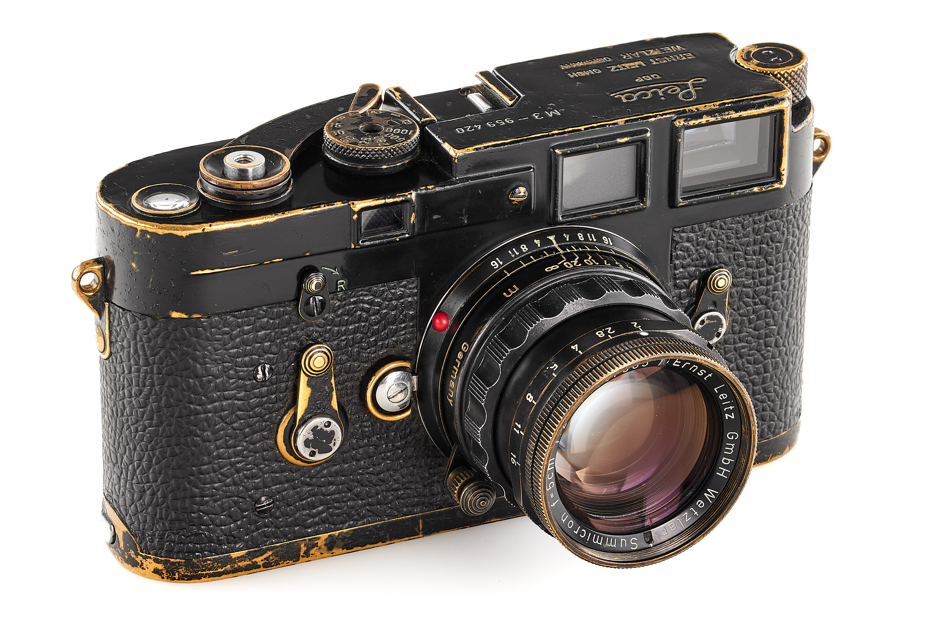 Leica M3 black paint First Batch / Long Strap Lugs *