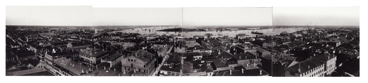 ANONYMOUS PHOTOGRAPHER Panorama of Shanghai, 1880s