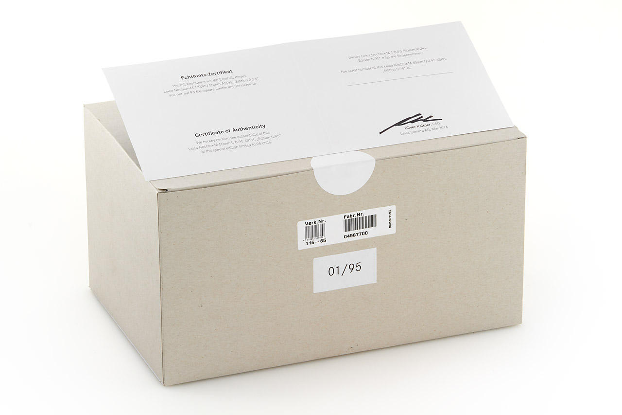 Noctilux-M 0.95/50mm 11665 DuPont Edition 1/95 *