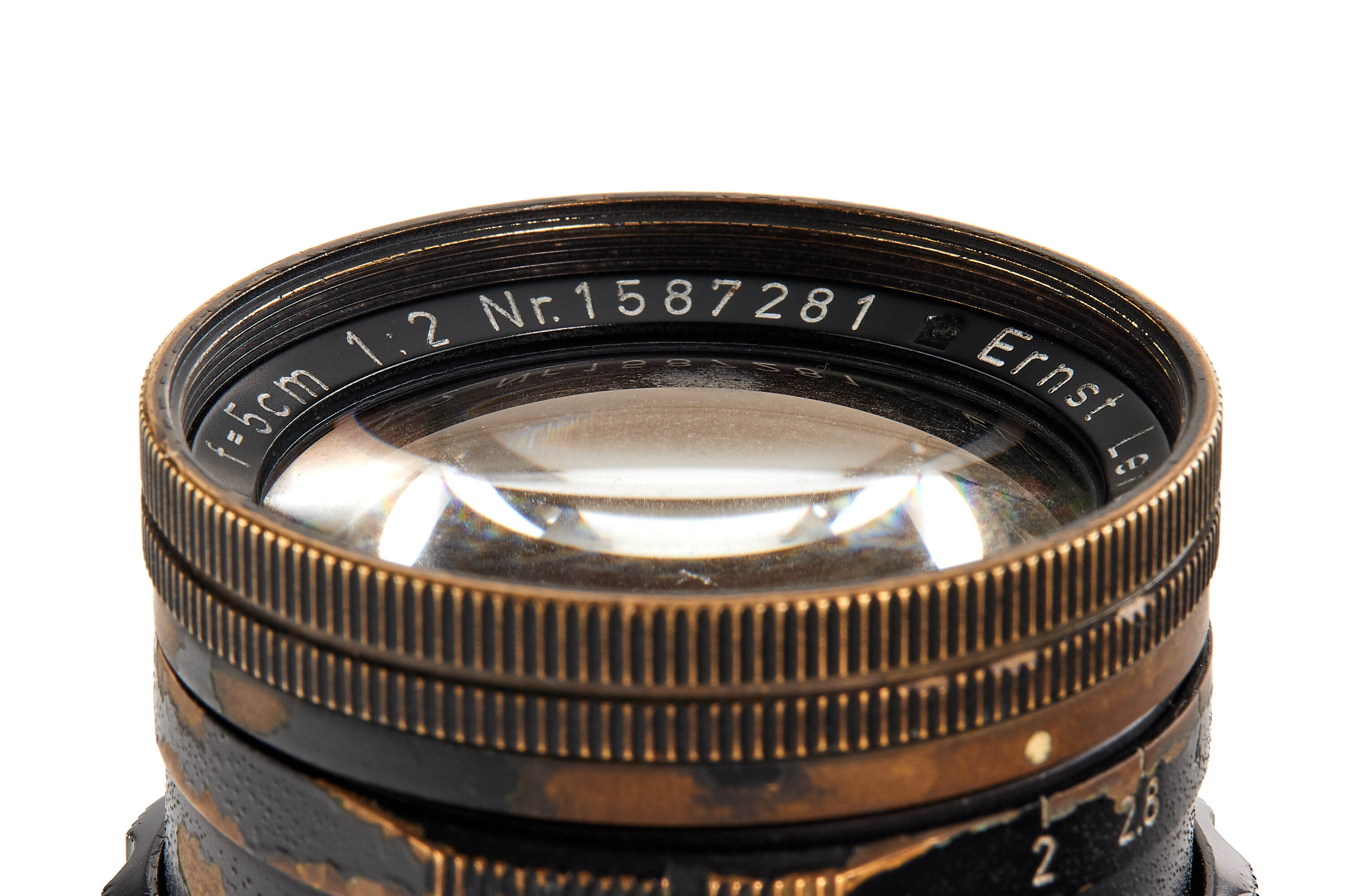 Summicron 2/50mm black paint / brass mount