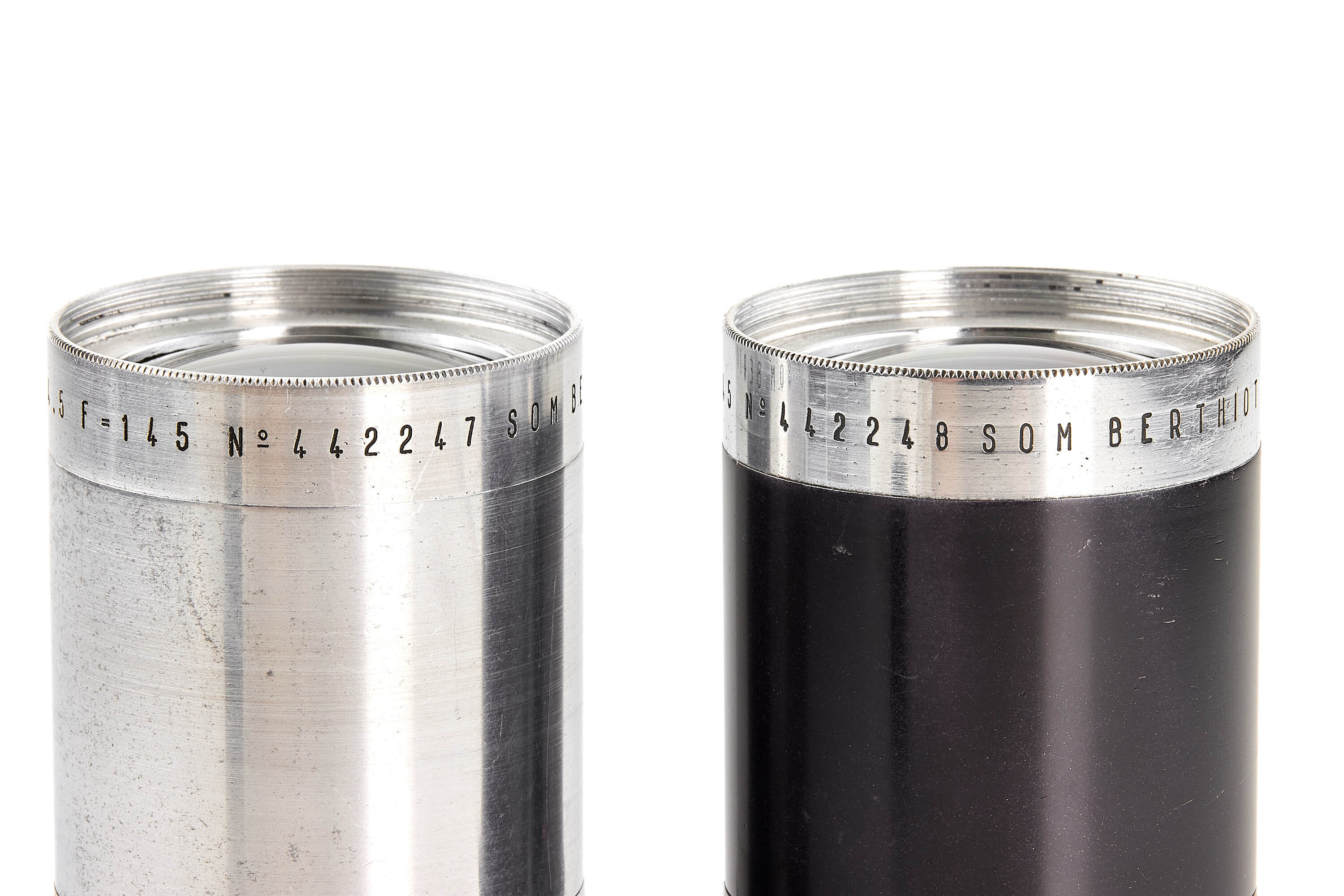 Som Berthiot f. Contax Tele Objectif 4.5/145mm Consecutive Pair