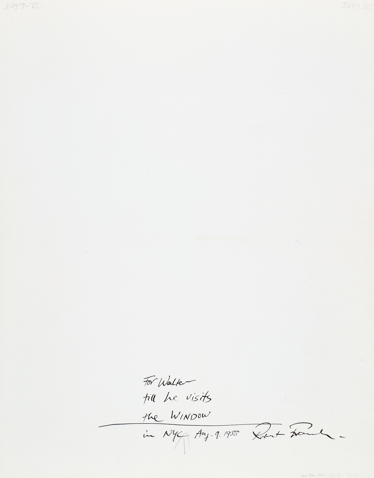 ROBERT FRANK (1924–2019) - Mabou Window,1977