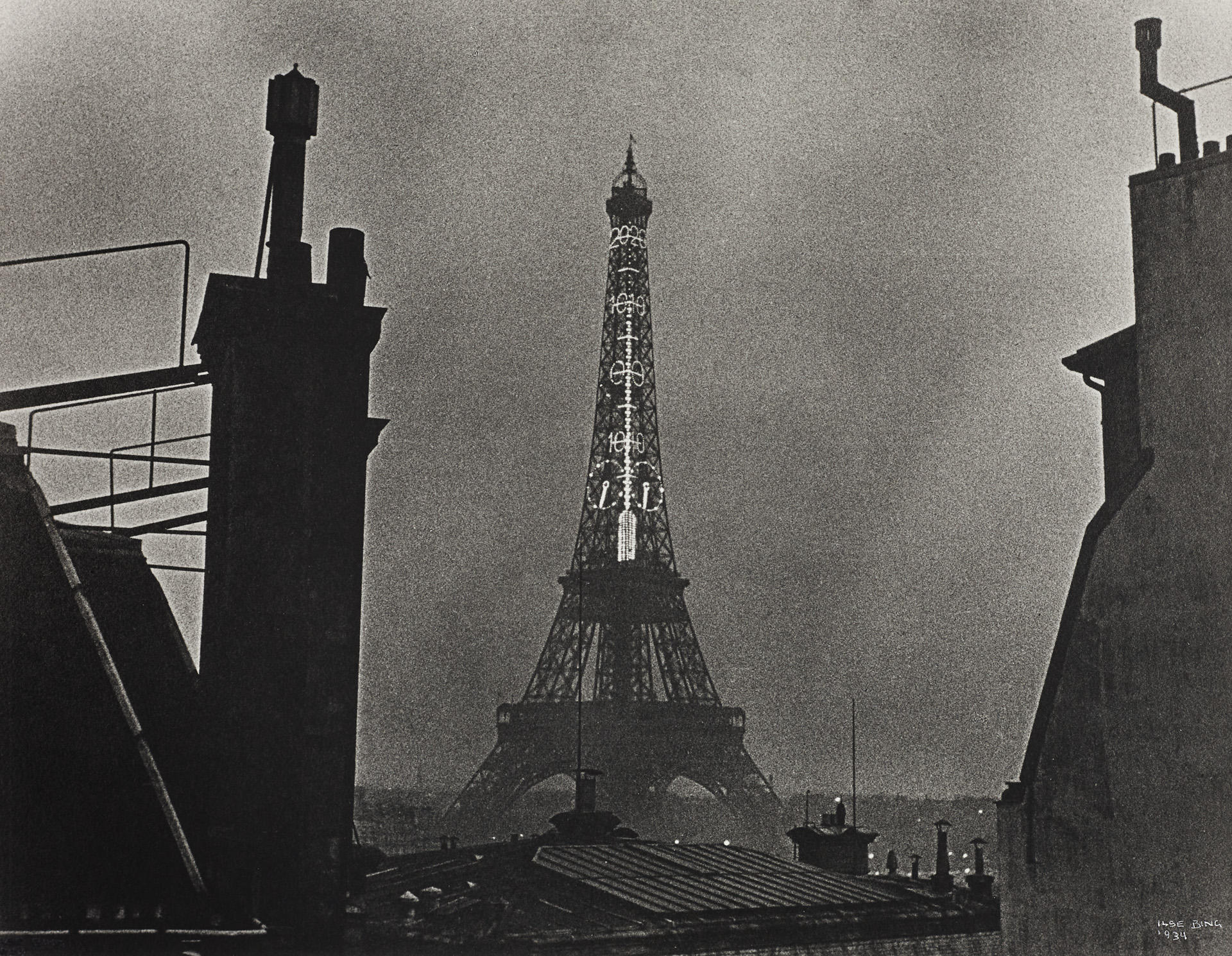 ILSE BING (1899–1998) Eiffeltower at night, Paris 1934