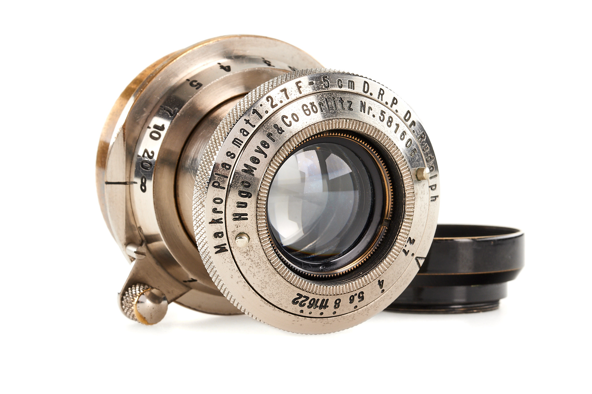 Meyer Görlitz f. Leica M39 Makro-Plasmat 2.7/5cm nickel * Meyer Görlitz f. Leica M39 Makro-Plasmat 2.7/5cm nickel *