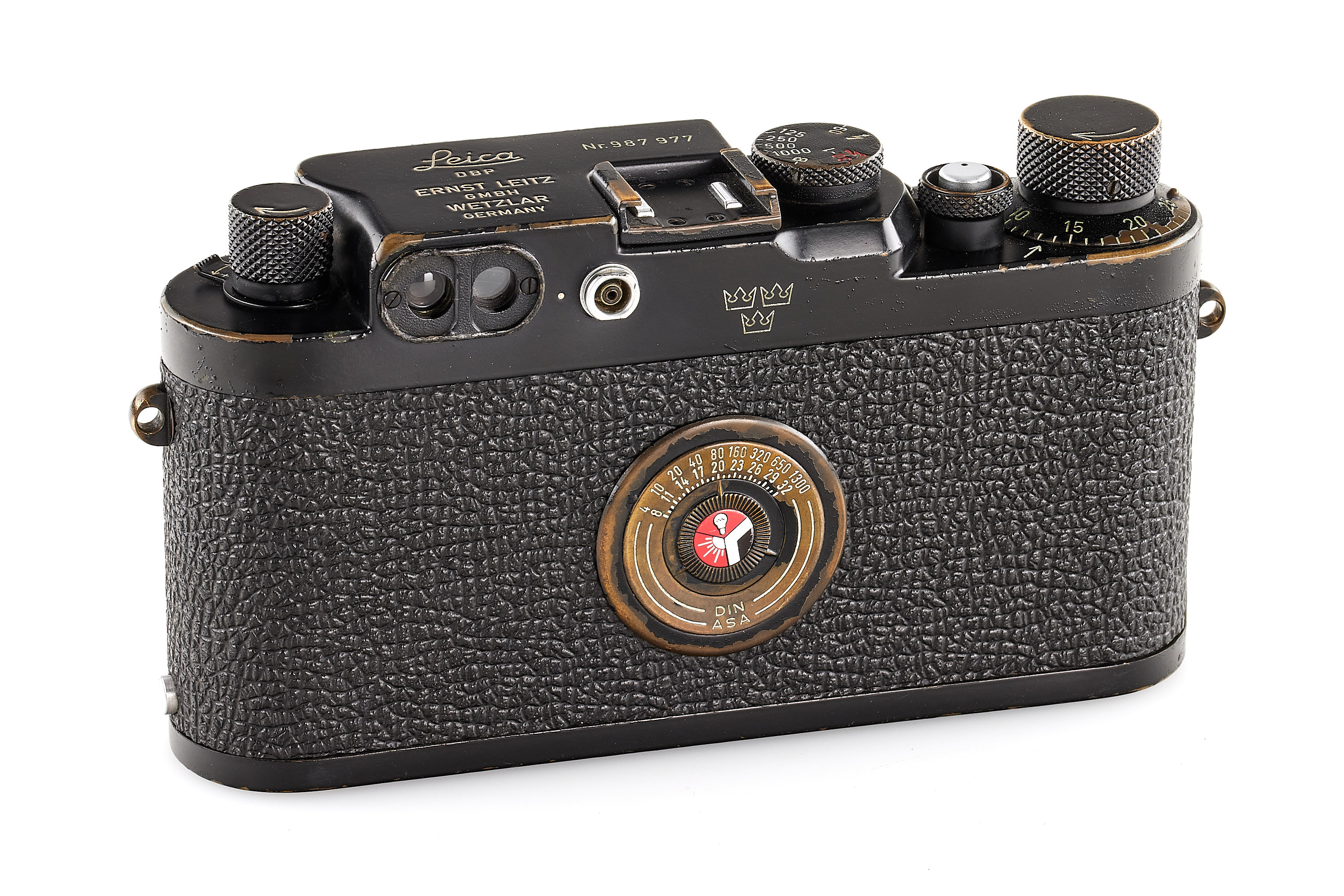 Leica IIIg Black Paint Swedish Army