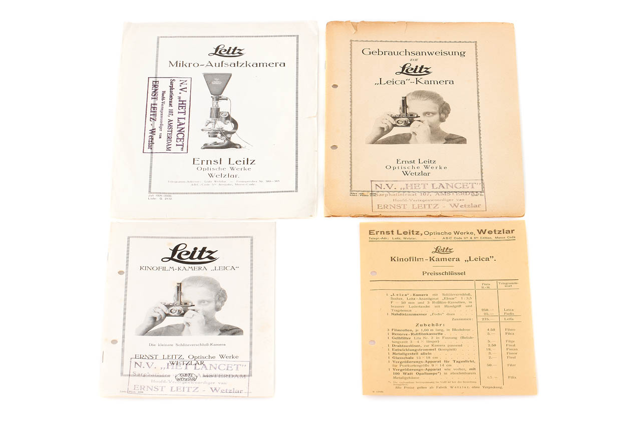 Kinofilm-Kamera "Leica" Brochure  lot