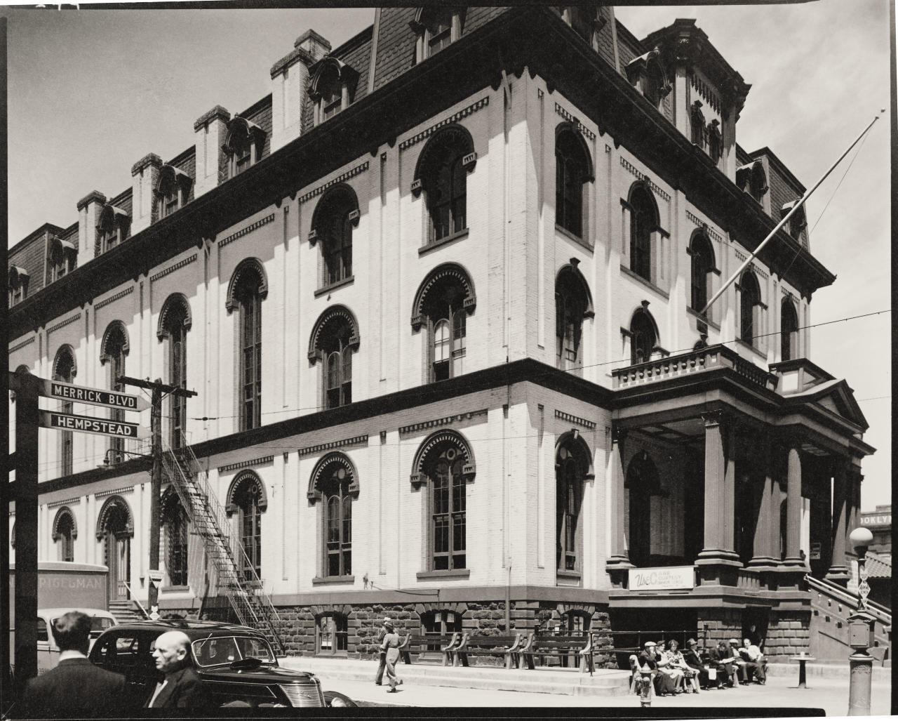 BERENICE ABBOTT (1898–1991) ‘Municipal Courthouse, Parsons Boulevard and Jamaica Avenue’, June 1st, 1937