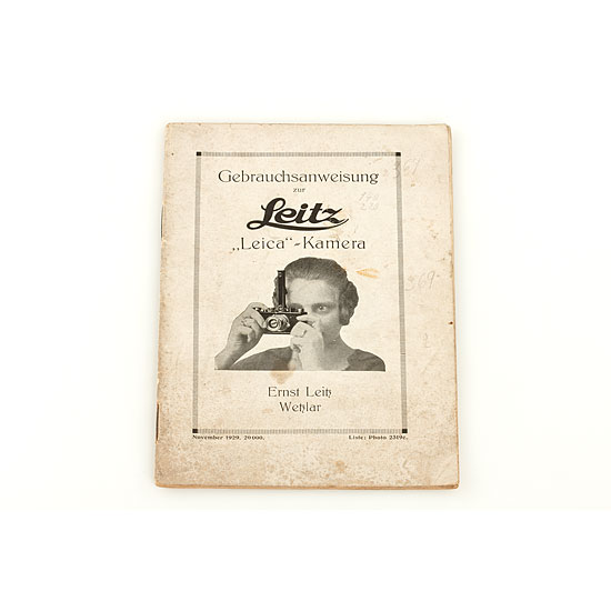 Gebrauchsanweisung zur Leitz 'Leica'-Kamera
