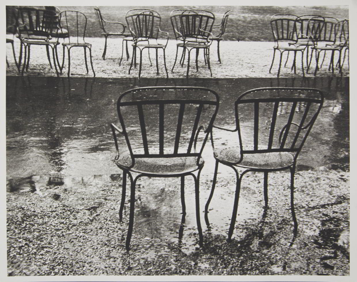 ILSE BING (1899–1998) ‘Chaises dans la Pluie, Champs Elysee’, Paris 1931