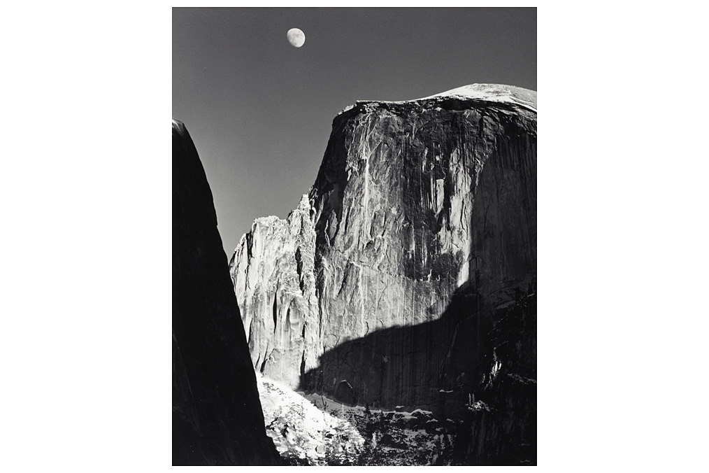 Ansel Adams, ›Moon and Half Dome‹ Ansel Adams, ›Moon and Half Dome‹