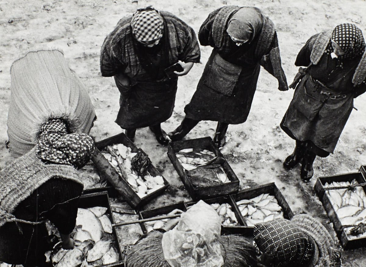 KIICHI ASANO (1914–1993) Wajima Morning Market, Kyoto 1956
