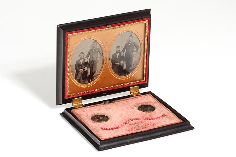 Mascher's  Improved Stereoscope + Stereo Daguerreotype