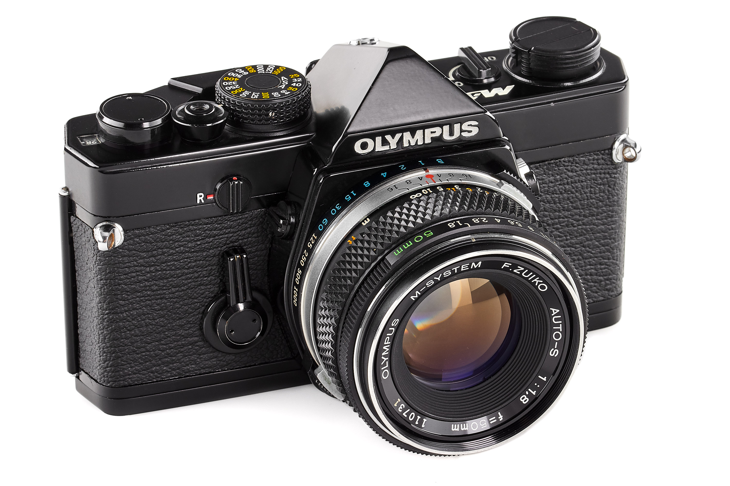 Olympus M-1 black paint 'Sample' with  1.8/50mm *