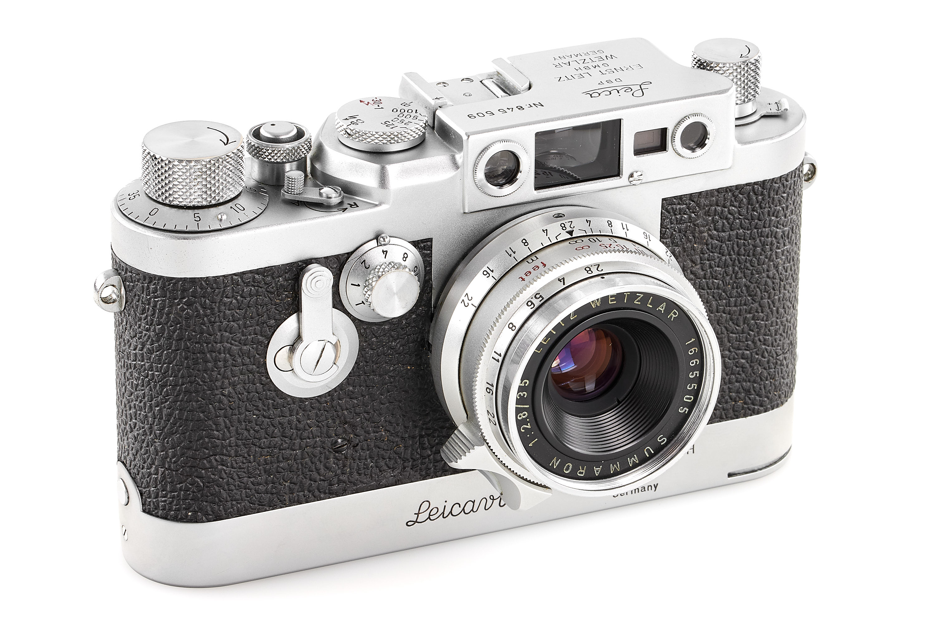 Leica IIIg chrome with Leicavit chrome Leica IIIg chrome with Leicavit chrome