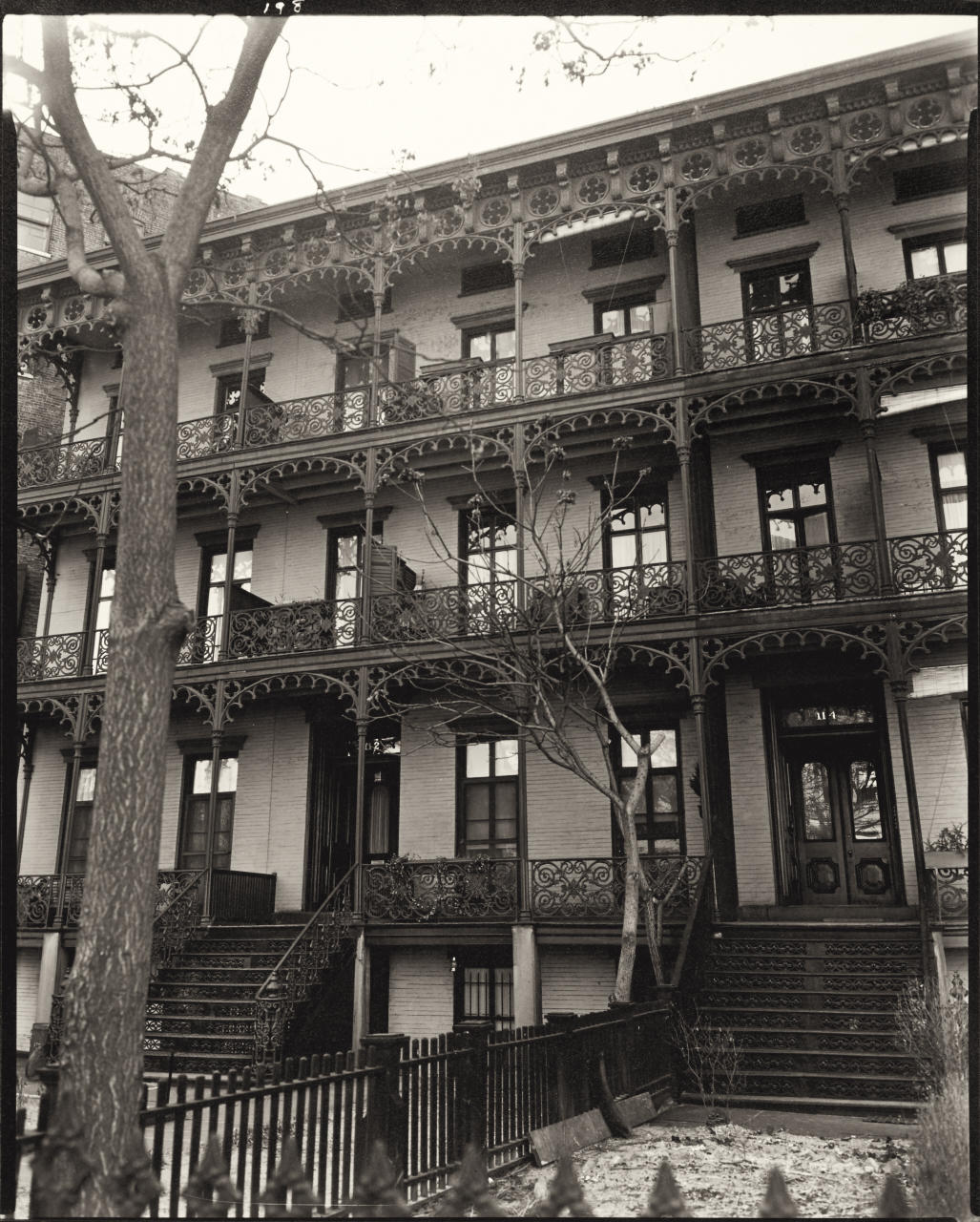 BERENICE ABBOTT (1898–1991) ‘Wrought Iron Ornament, West Eleventh Street 112-114, Manhattan,’ February 3rd, 1937