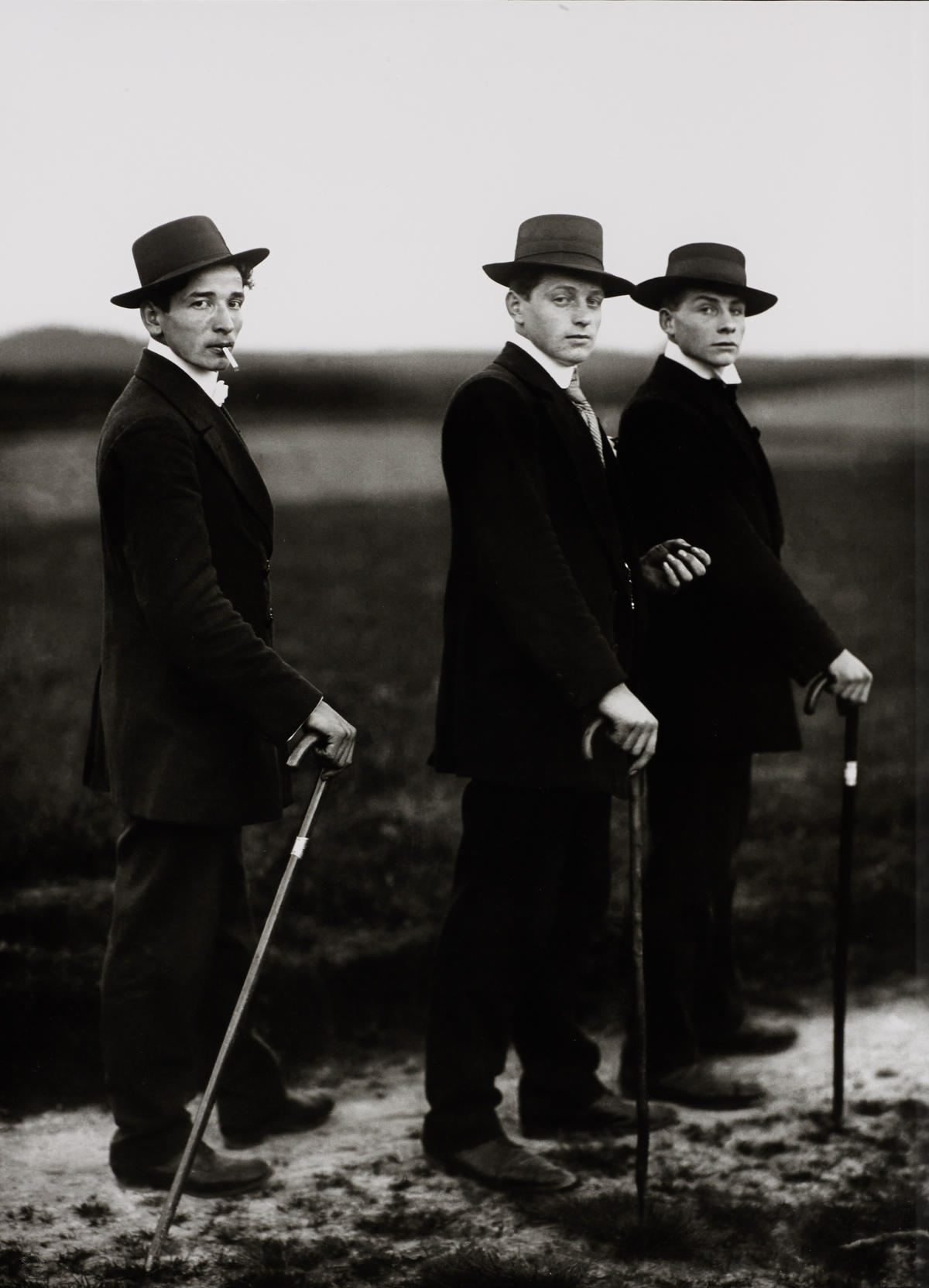 AUGUST SANDER (1876–1964) ‘Jungbauern (Young farmers)’, Westerwald 1914