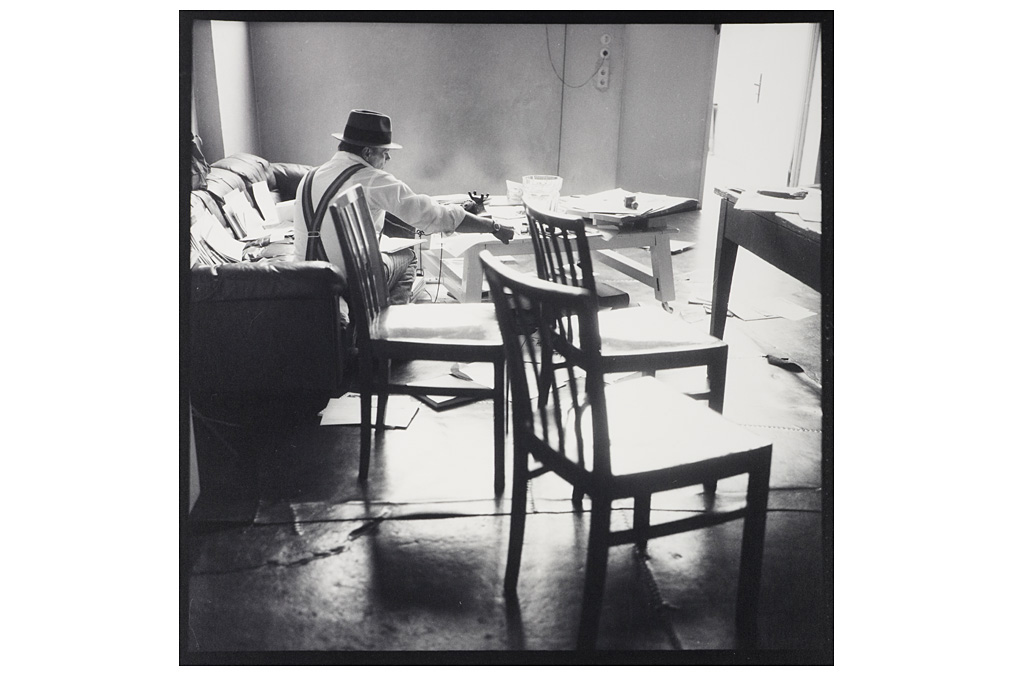 Erika Kiffl, Joseph Beuys in his studio Erika Kiffl, Joseph Beuys in his studio
