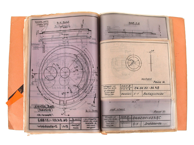 Dr.Steineck Camera-Werk  Construction drawings (various)