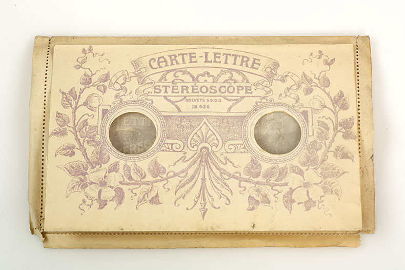 Carte Lettre Stereoscope  'Exposition Liege 1905'