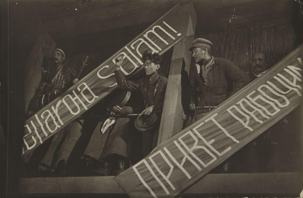 GEORGI ZELMA (1906–1984) ‘Greeting to the workers’, Uzbek SSR, 1930s