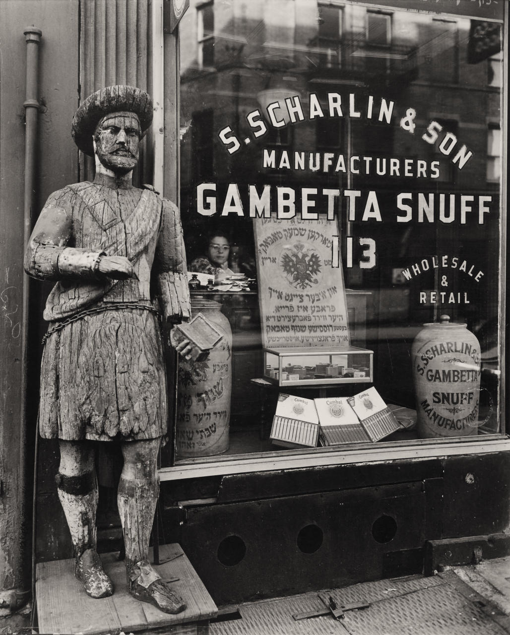 BERENICE ABBOTT (1898–1991) ‘Gambetta Snuff Shop, Manhattan’, January 26, 1938
