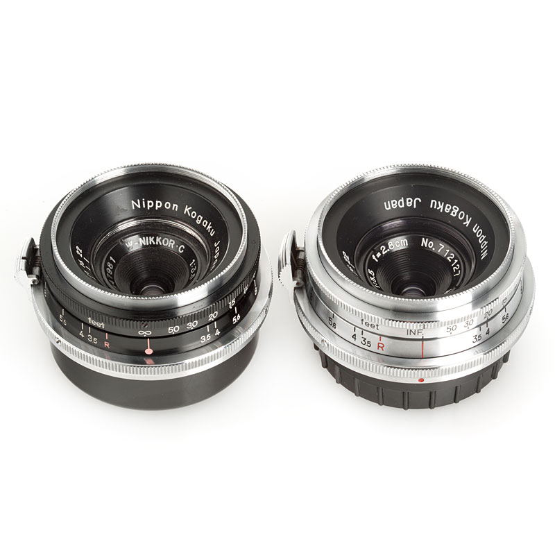 Nikon W-Nikkor 3.5/2.8cm (Lot)