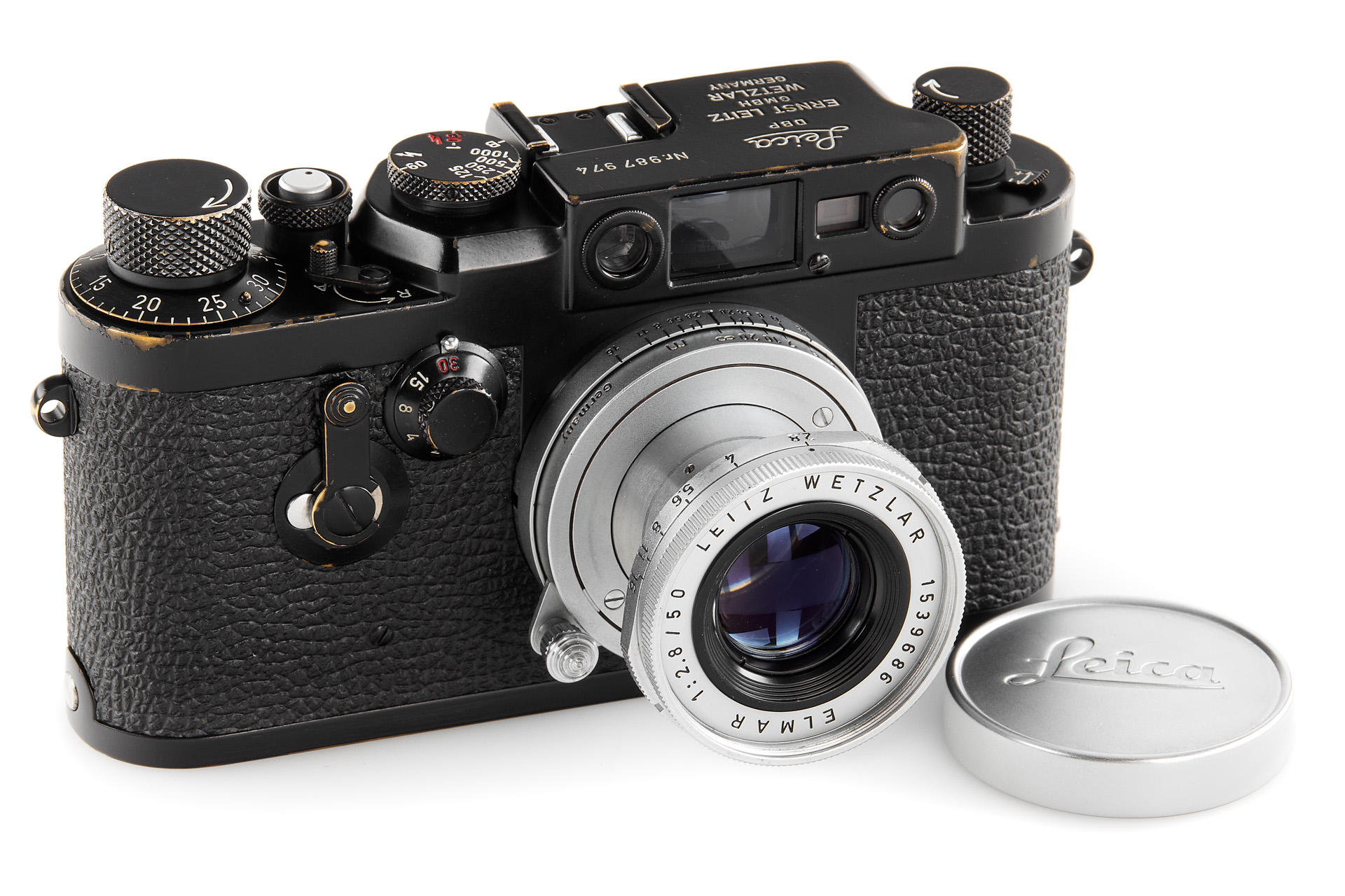 Leica IIIg black paint 'Swedish Military'+ Elmar 2.8/5cm * Leica IIIg black paint 'Swedish Military'+ Elmar 2.8/5cm *