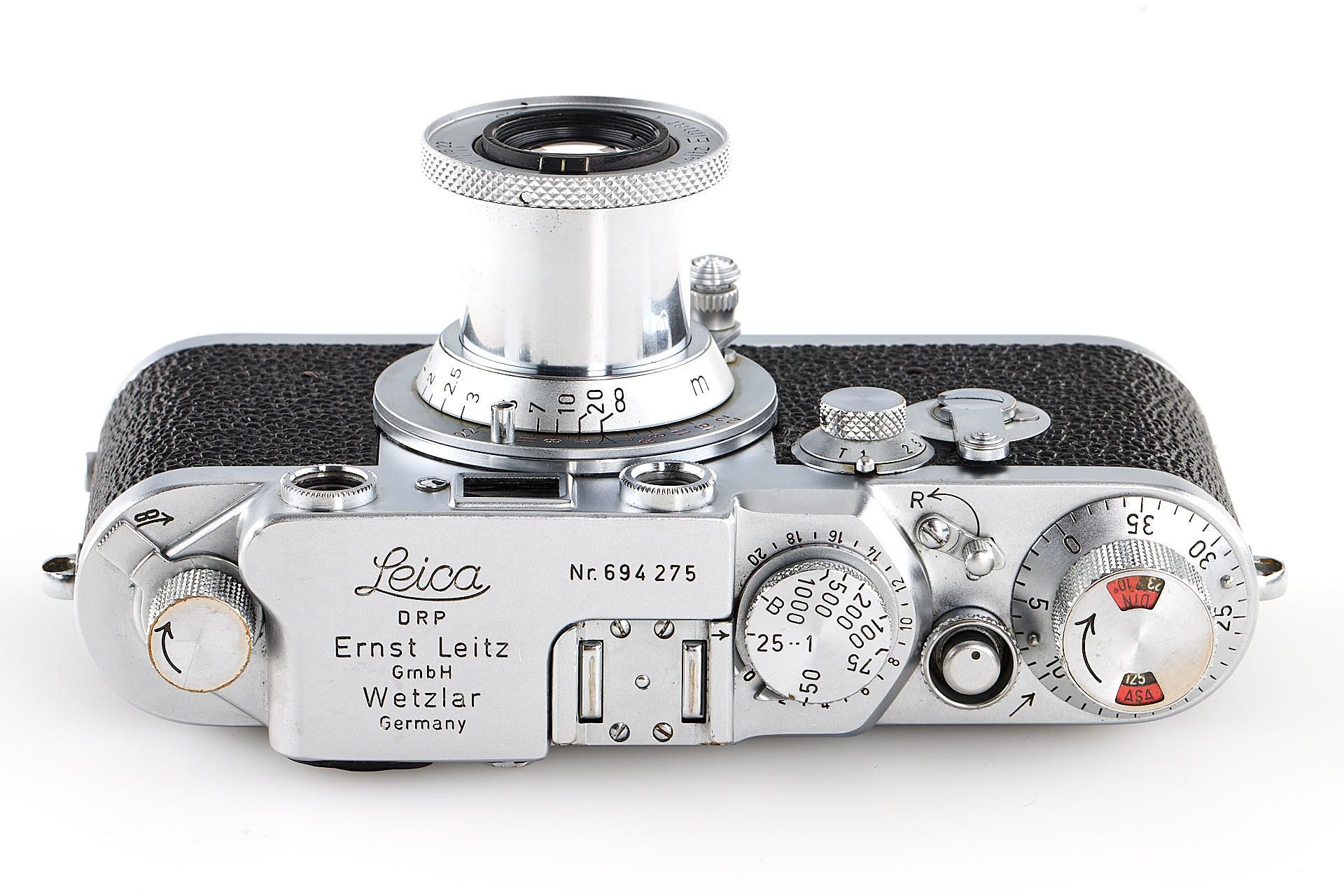 Leica IIIf Red Dial - Boîtier 35 Mm Argenté - Pour Pièces / Ne Fonctionne Pas